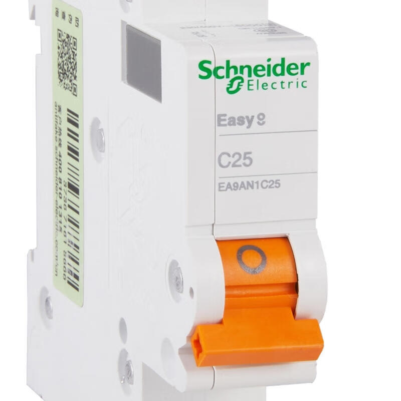 Schneider Electric miniature circuit breaker, EA9AN 1P C25A; EA9AN1C25