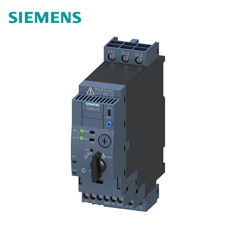 Siemens direct starter, 690V, 110-240VAC/DC, 1-4A Main circuit interface: screw terminal connection Auxiliary circuit interface: screw terminal connection; 3RA61201CP32