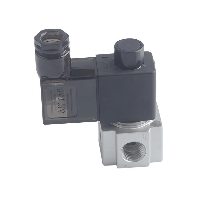 AirTAC 2-position 3-way normally open, direct-acting solenoid valve, DIN socket type; 3V206NOA