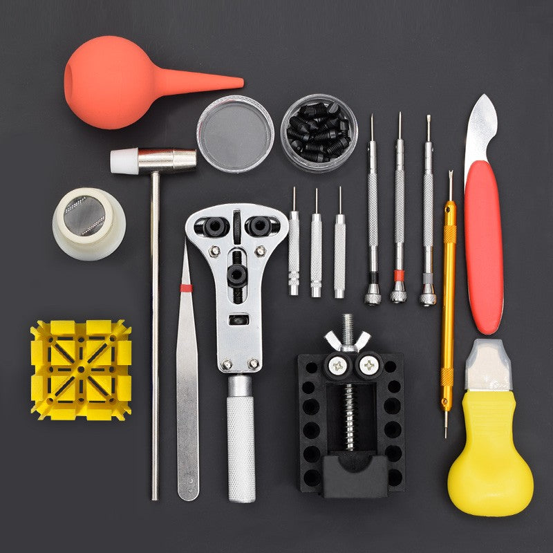 Paola watch repair tool set: strap removal, cover replacement, battery opener kit (1955)