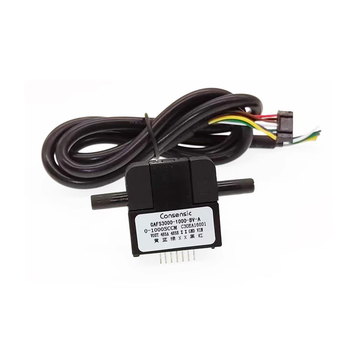 USAMR oxygen concentrator drying miniature mass flow meter; CAFS3000 gas flow sensor for respirators.