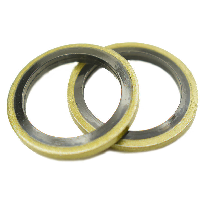 ZHIDE Nitrile Rubber Composite Gasket, Black, 33 (33.4*42*2)