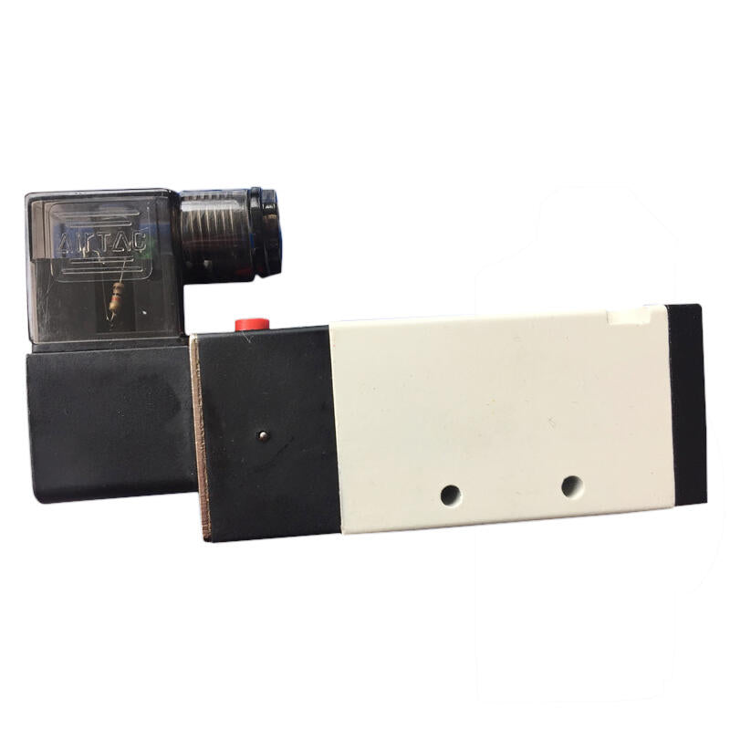 AirTAC internal pilot solenoid valve, 2-position 5-way, single solenoid, DIN socket; 4V31010BT
