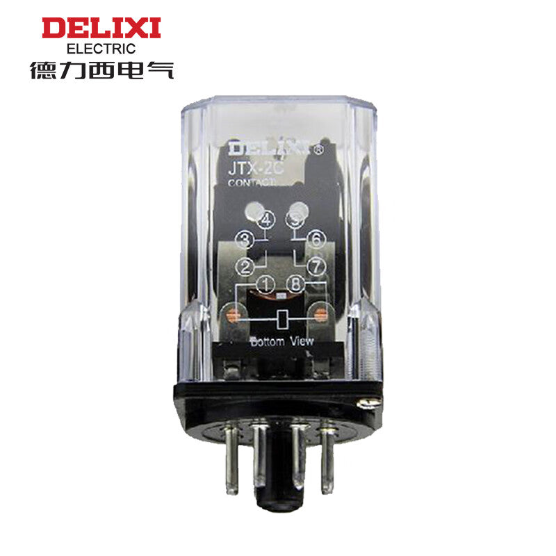 Delixi JTX small 10A 2NO+2NC without light 380VAC JTX2Q intermediate relay