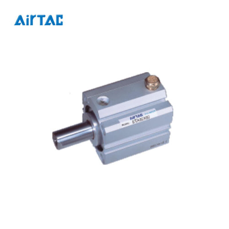 AirTAC ultra-thin cylinder, single-acting spring-loaded, piston rod internal thread, no magnet ring; STA12X25