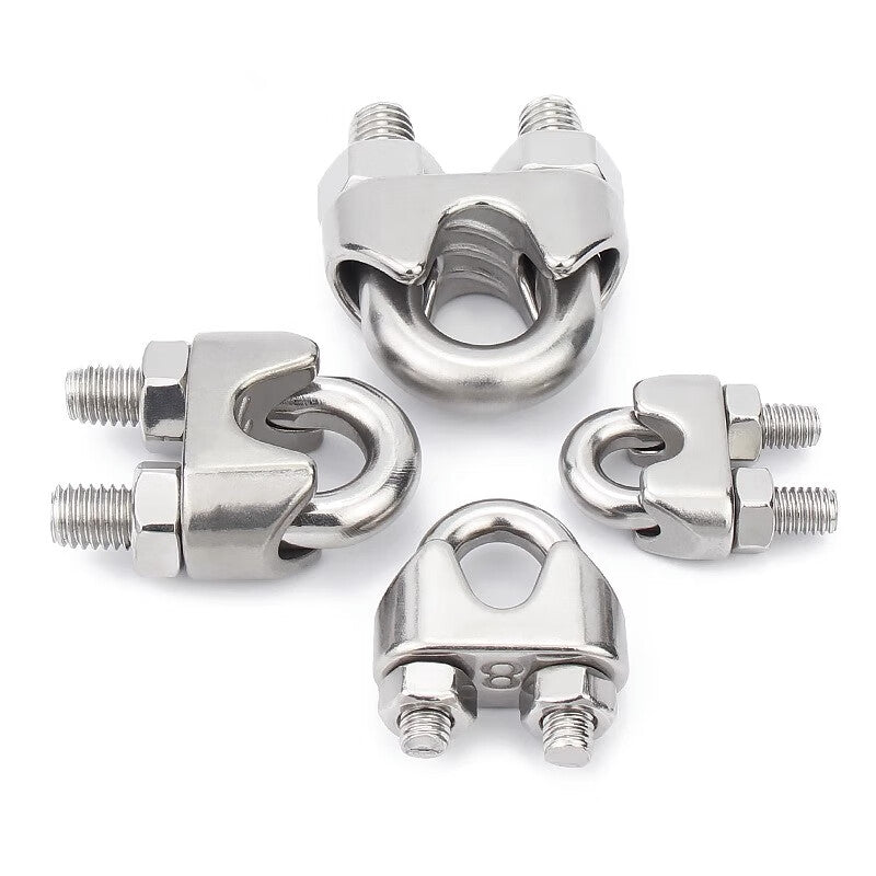 Shanhe Products 304 Stainless Steel Wire Rope Locking Clip Head 20mm (1 piece)