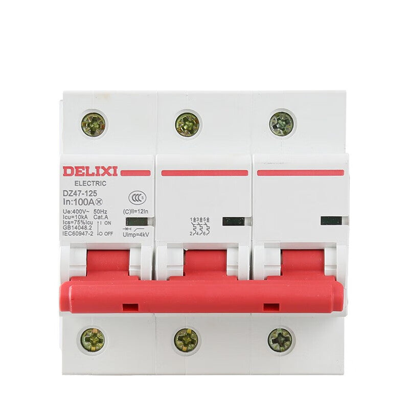 DELIXI DZ47-125 3P C Type 125A Circuit Breaker