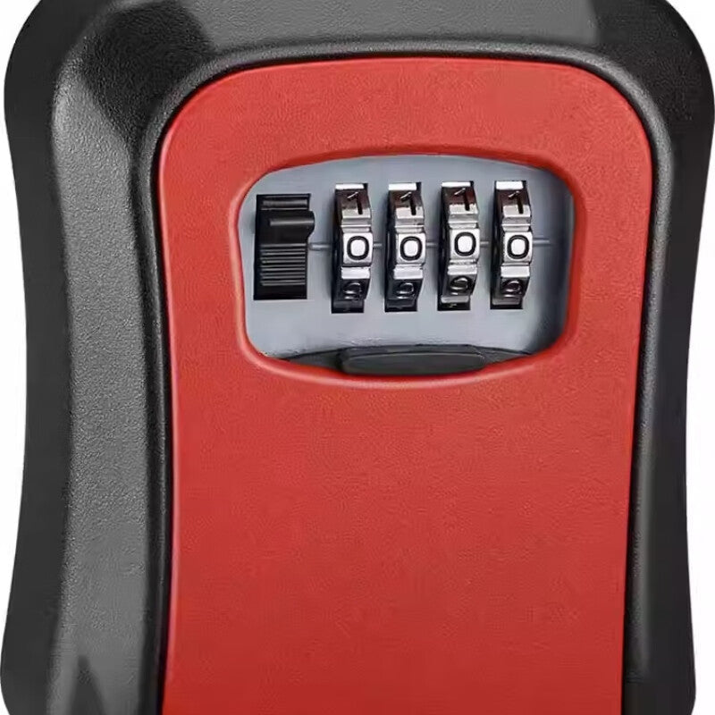 Shanhe Industrial Products Combination Key Box with Cat's Eye Lens - Construction Site Security Door Lock, Extra Large (Red) (Dustproof, Replacement Guaranteed if Damaged)