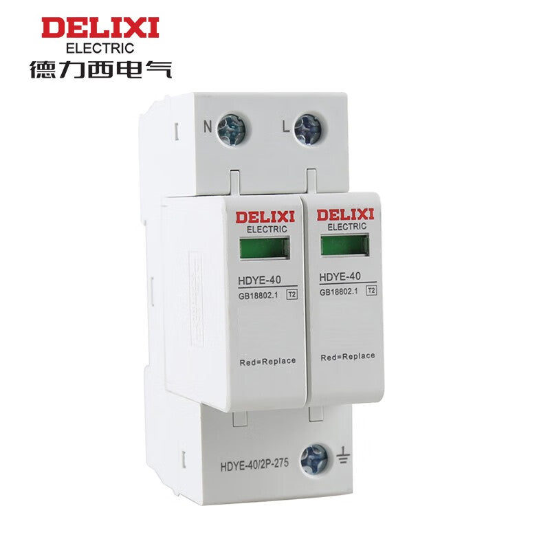 Delixi HDYE402 2P Surge Protector 40KA 385VAC 220/380VAC