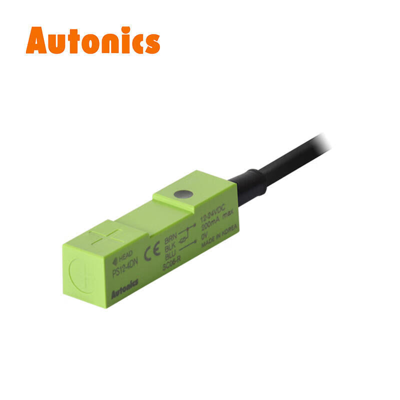 Autonics inductive square proximity switch 3-wire cable 2m detection distance 4mm NPN; PS12-4DN