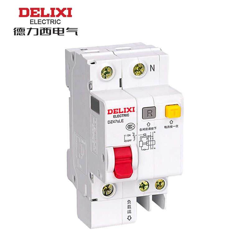 Delixi DZ47sLE 1P+N C20A 6KA 30mA ELE AC230VACDZ47SLEN1C20G miniature circuit breaker with leakage protection (C)