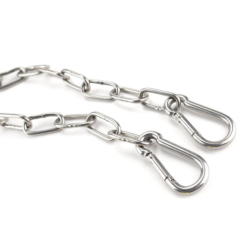 Bingyu 304 Stainless Steel Chain, Clothesline, 3mm Thick Iron Chain, Fence Chain, Towing Chain, 304 Chain 3m + 2 Spring Buckles BH-582