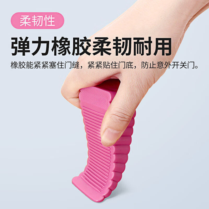 XUTE Rubber Door Stopper, Anti-collision Door Stopper, Door Stopper, Door Block Fixer, Gray *2
