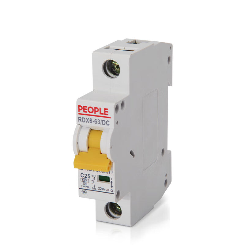 PEOPLE small DC circuit breaker RDX6 series DC air switch circuit breaker 40A 1P