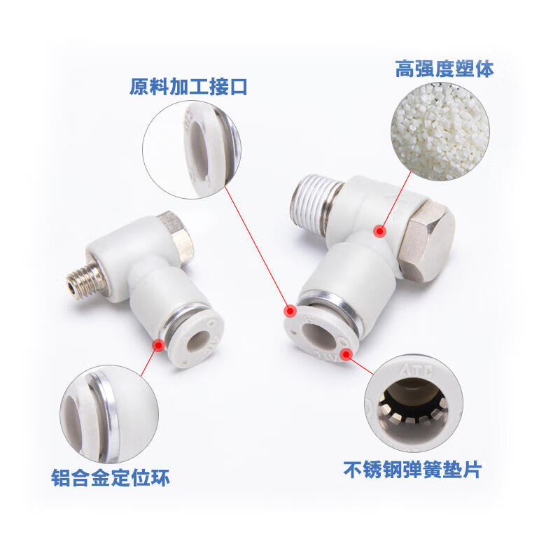 AirTAC X-APH601 External Hexagon Elbow Pipe Fitting