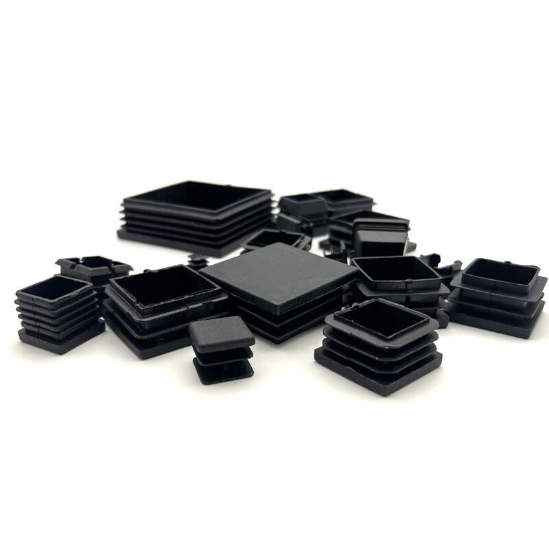 Deqi Plastic Pipe Plugs, Inner Plugs, Steel Pipe End Caps, Table and Chair Leg Covers, Furniture Covers, Anti-slip, 80*80mm (100 pieces)