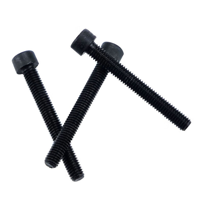 Winstein 8.8 grade blackened cup head hex bolt M10*55 (100 pieces) GB70 carbon steel full thread screw WSX192