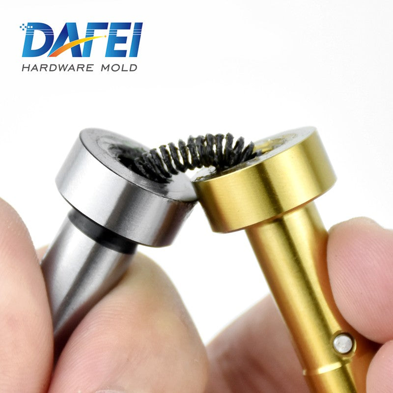 DAFEI Non-magnetic Centering Rod, Titanium-plated Hardened Non-magnetic Anti-magnetic Ceramic Photoelectric Edge Finder Tool Setter—Straight-body Ceramic Centering Rod