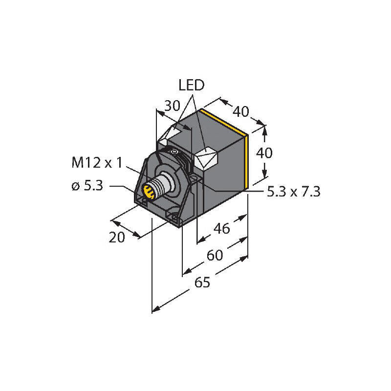 TURCK inductive proximity switch; NI50U-CK40-AP6X2-H1141