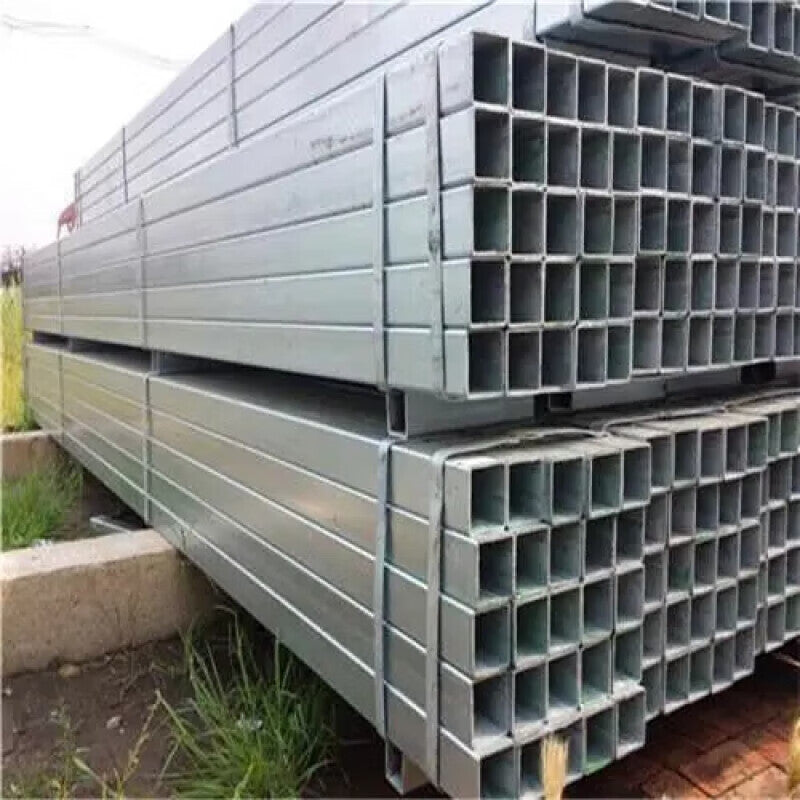 Qiaolu galvanized square tube, Q235 galvanized rectangular tube, 6m/piece, 60*100*3.0mm, price per piece.