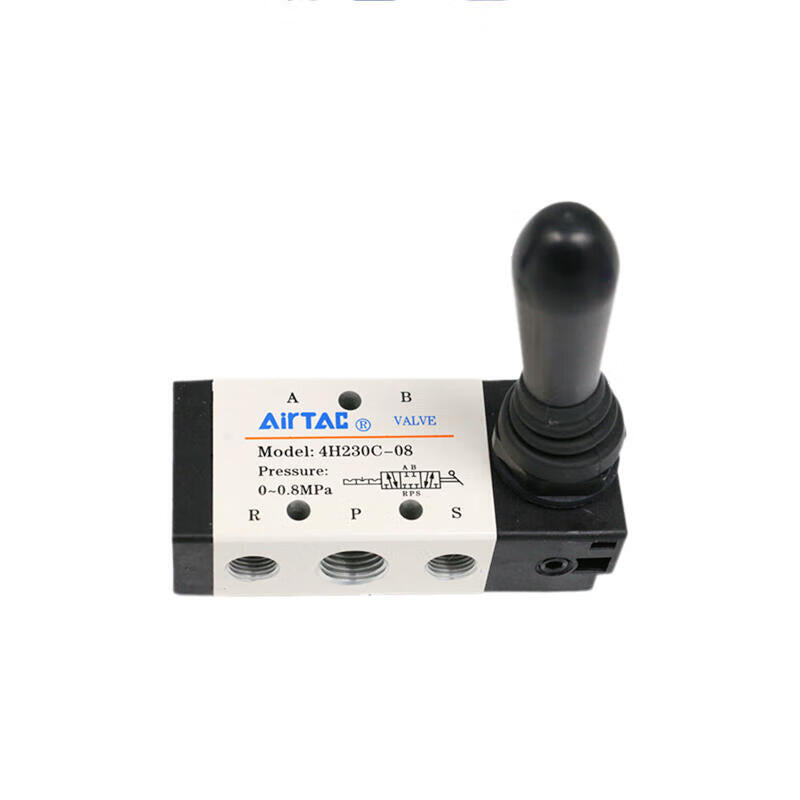 AirTAC 3-position 5-way manual valve; 4H230C08
