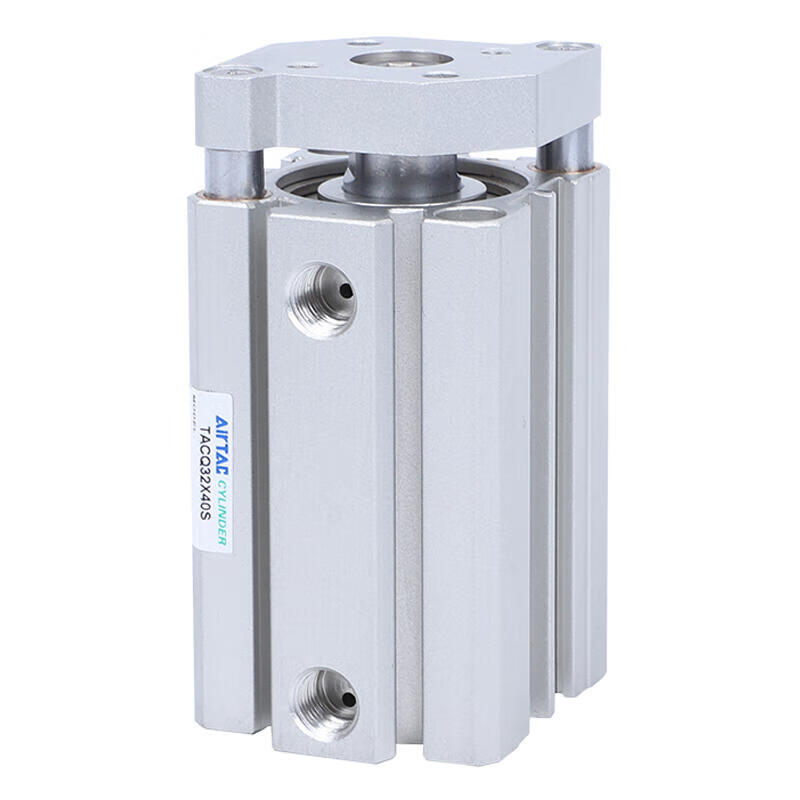 AirTAC ultra-thin cylinder, double acting, with guide rod, with magnet ring; TACQ80X100S