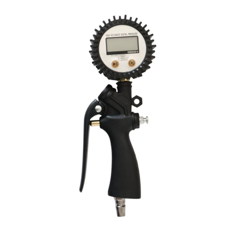 Orange Central Digital Tire Pressure Gauge, High-Precision Vehicle Tire Pressure Gauge for Inflating, Deflating, and Pressure Measurement
