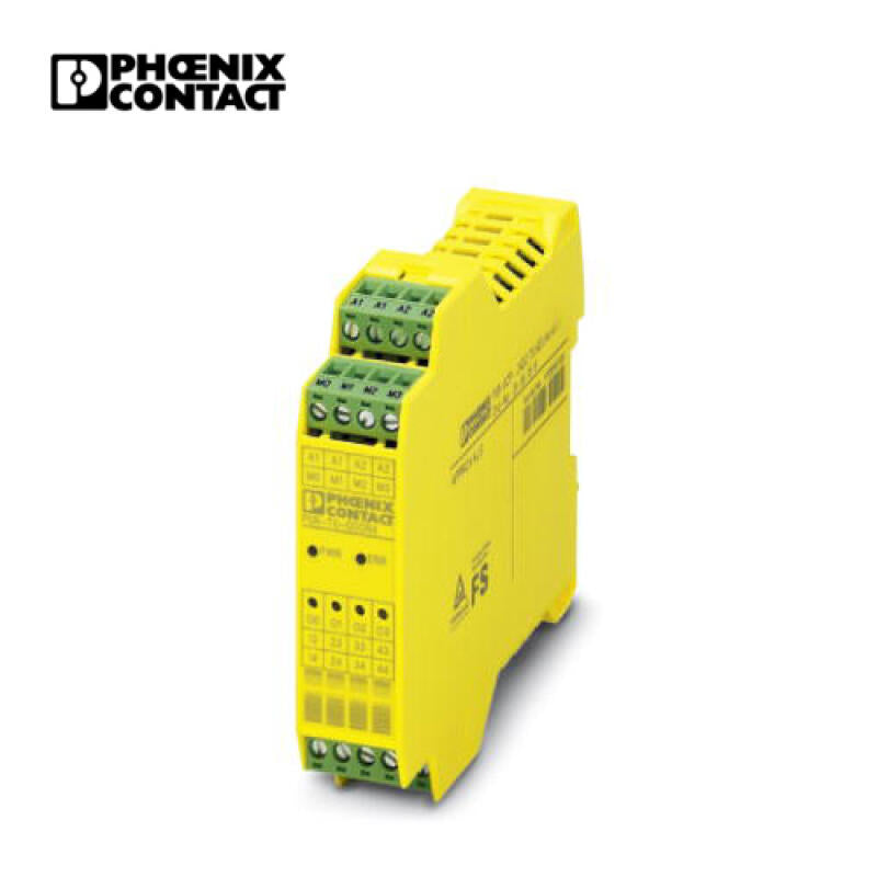 Phoenix PSR-TRISAFE-M relay output expansion module with 4 safety relay output contacts 4 signal outputs, plug-in spring terminal blocks; PSR-SPP-24DC/TS/SDOR4/4X1