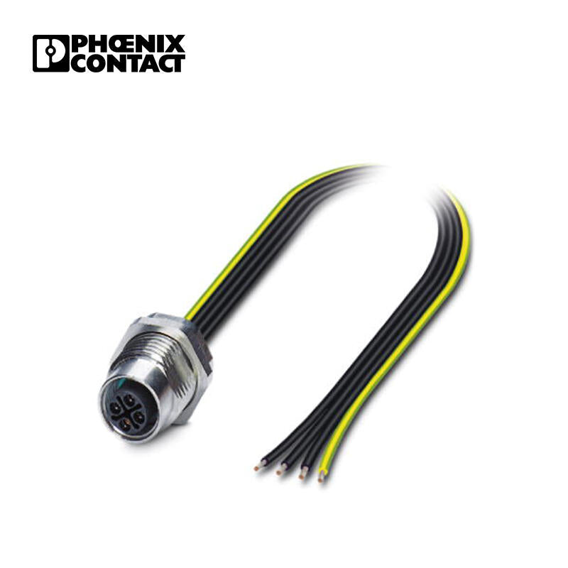 Phoenix pin socket; SACC-DSI-M12FSS-4CON-M16/0,5PE