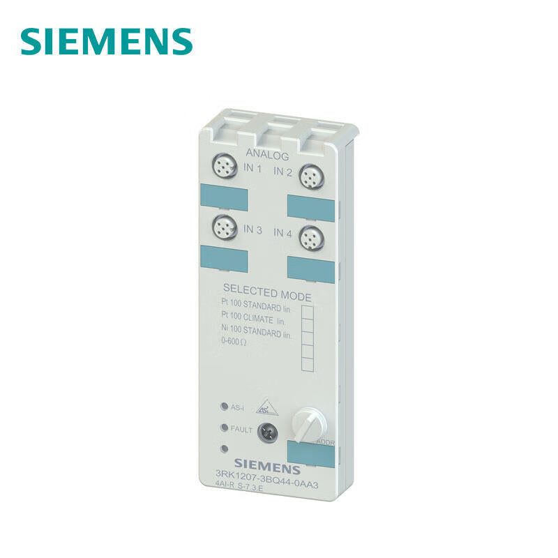 Siemens analog AS-i compact module K60, 4AI, IP67 4 inputs, resistor PT100, Ni100, 0-600 ohm; 3RK12073BQ440AA3