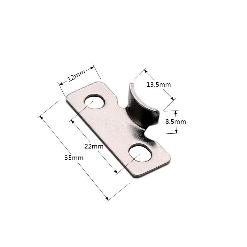 10-piece pack of stainless steel linkage handle plates, thermally broken aluminum window lock points, window accessories, aluminum alloy casement window lock buckles, window transmission handle lock ears.