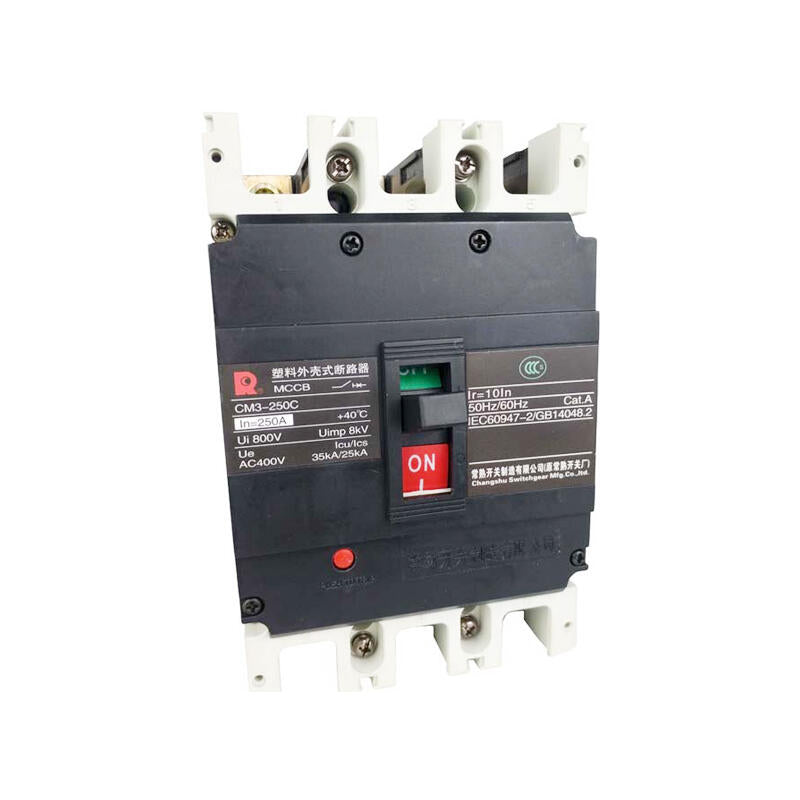 Changshu switch molded case circuit breaker breaking capacity 35kA 3P 125A; CM3-250C/3300 125A front wiring