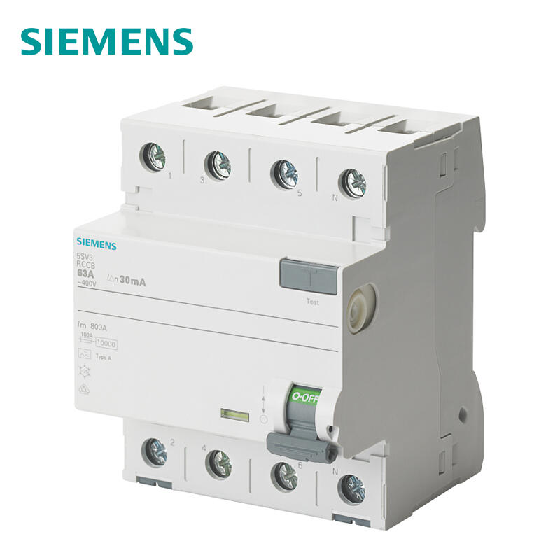Siemens 63A 4P Electromagnetic Residual Current Switch 30mA A