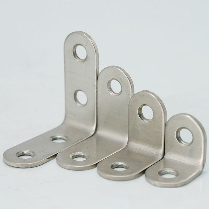 Wimete WIkp-277 Stainless Steel Angle Bracket, 90-degree Right Angle L-shaped Angle Bracket, Fixing Bracket (with mounting screws), Size 6, 65×65×20mm (10 pieces)