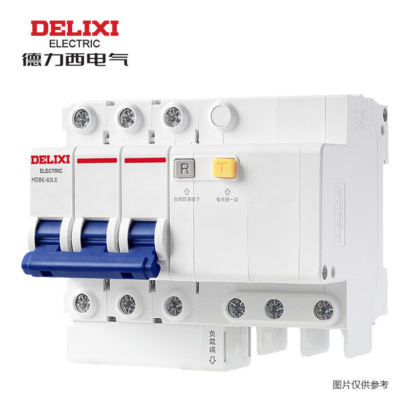 Delixi HDBE-63LE 3P C 25A 6KA 30mA Circuit Breaker