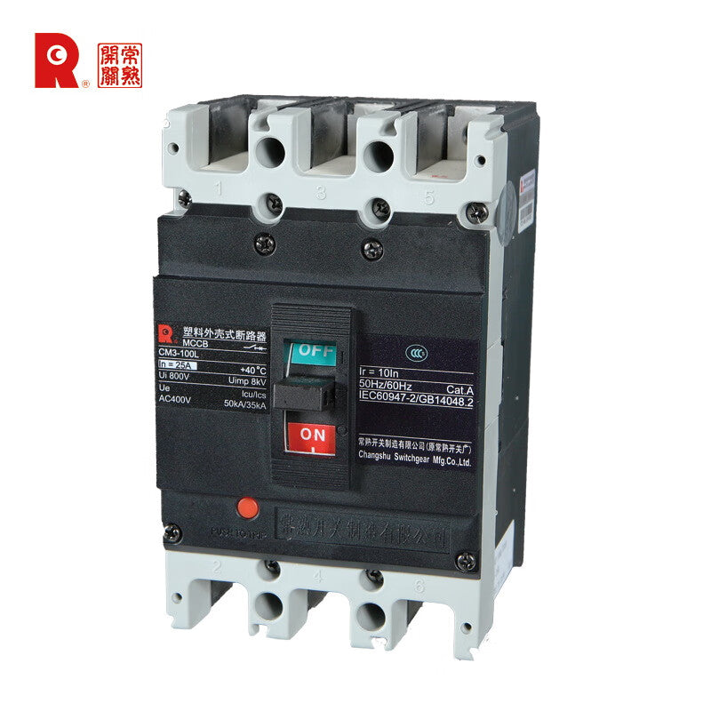 قاطع الدائرة المصبوب من سلسلة CM3 من Changshu، CM3-100C/3300، 63A