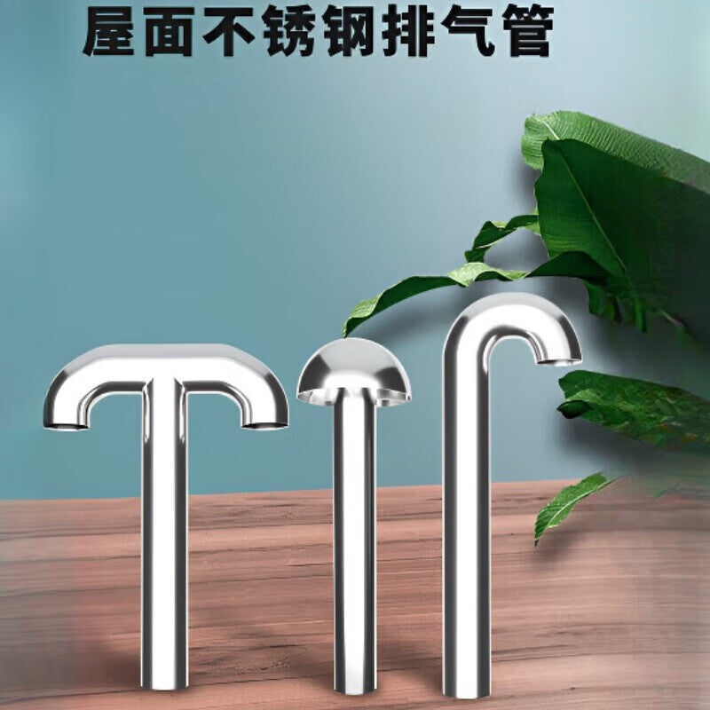Henggu roof stainless steel exhaust pipe T-type exhaust pipe roof ventilated exhaust cap vent hole stainless steel customization