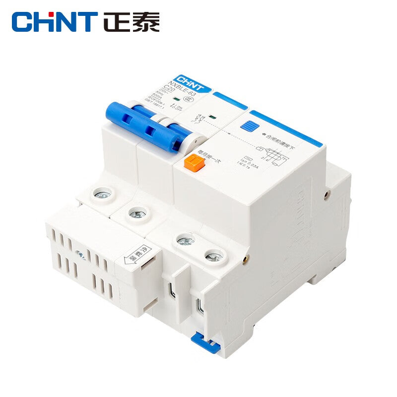 Chint (CHNT) NXBLE-63-2P-C20-30mA-6kA small leakage protection circuit breaker leakage protection air switch