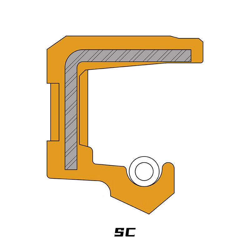 NAK (Maoshun) SC 40*68*10 FKM Fluororubber Skeleton Oil Seal, 20 pieces/pack