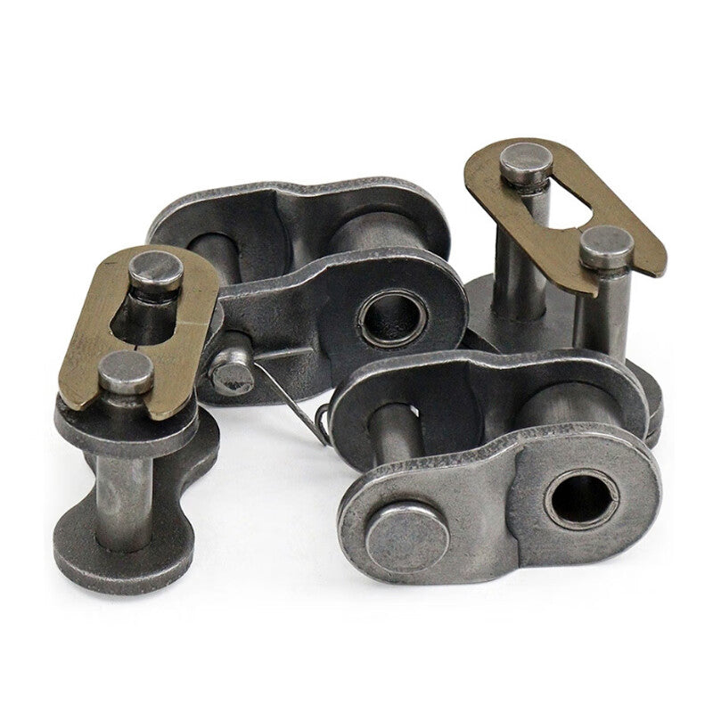 Deqi Industrial Grade Chain Connectors: Single/Double Row Full/Half Connection, Chain Link/Chain Link Seamless Connection, 1-inch Single Row Half Connection 16A-1 (5 pieces)