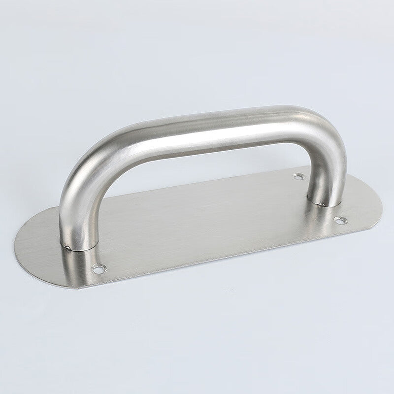 Deqi Stainless Steel Sliding Panel, Passageway Door Signage Handrail, Escape Handrail Door Handle, 80*300mm Large Square Handle