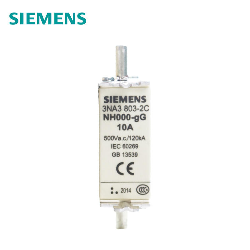 Siemens LVHRC fuse LINKGG/gL+NON-INSULATEDGRIPLUGS size 000, 10A, 500V; 3NA38032C