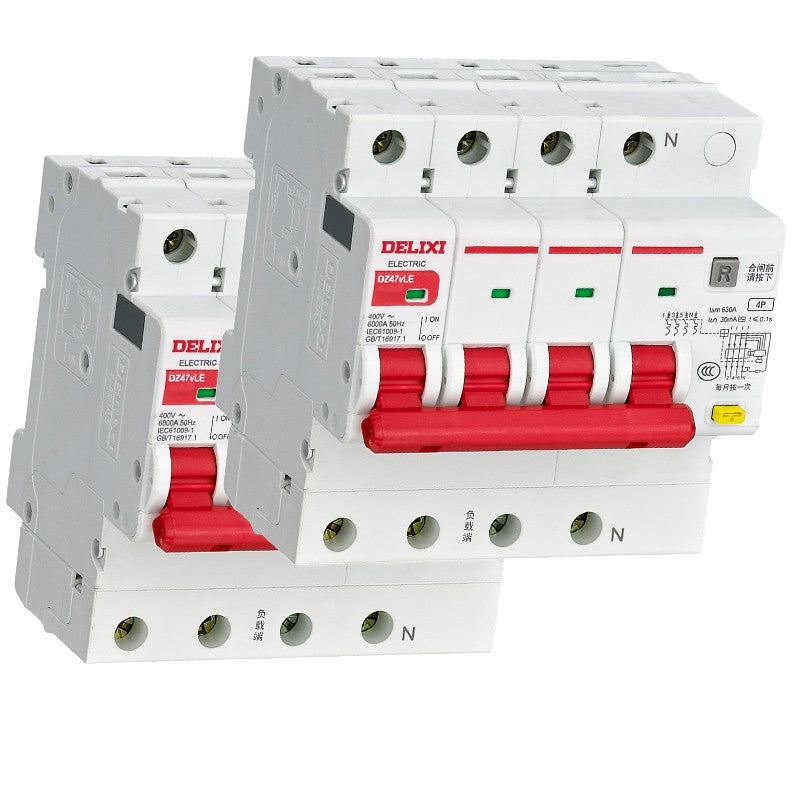 DELIXI DZ47vLE 4P C Type 16A 30mA Circuit Breaker