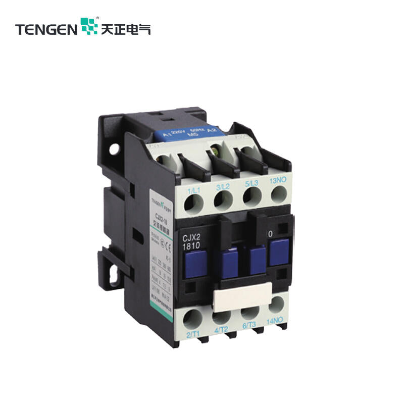 Tianzheng AC contactor rated current 18A coil voltage AC24V; CJX2-1810 24V