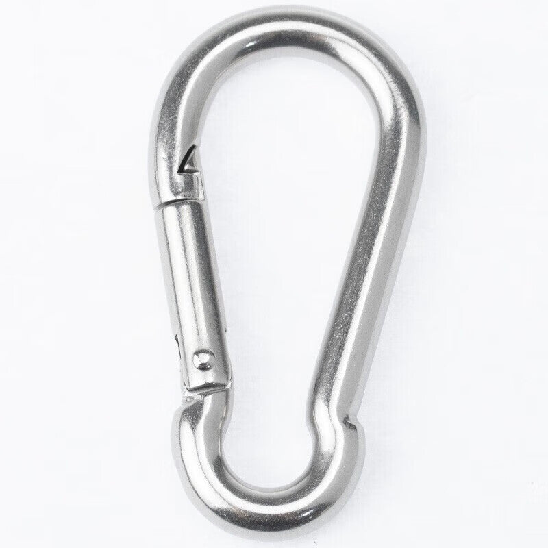 Winstan 304 Stainless Steel Spring Buckle, Outdoor Carabiner, Connecting Buckle, Chain Buckle, Safety Buckle, Lifting Hook WY0347 M7 (Standard Type) (3 pieces)