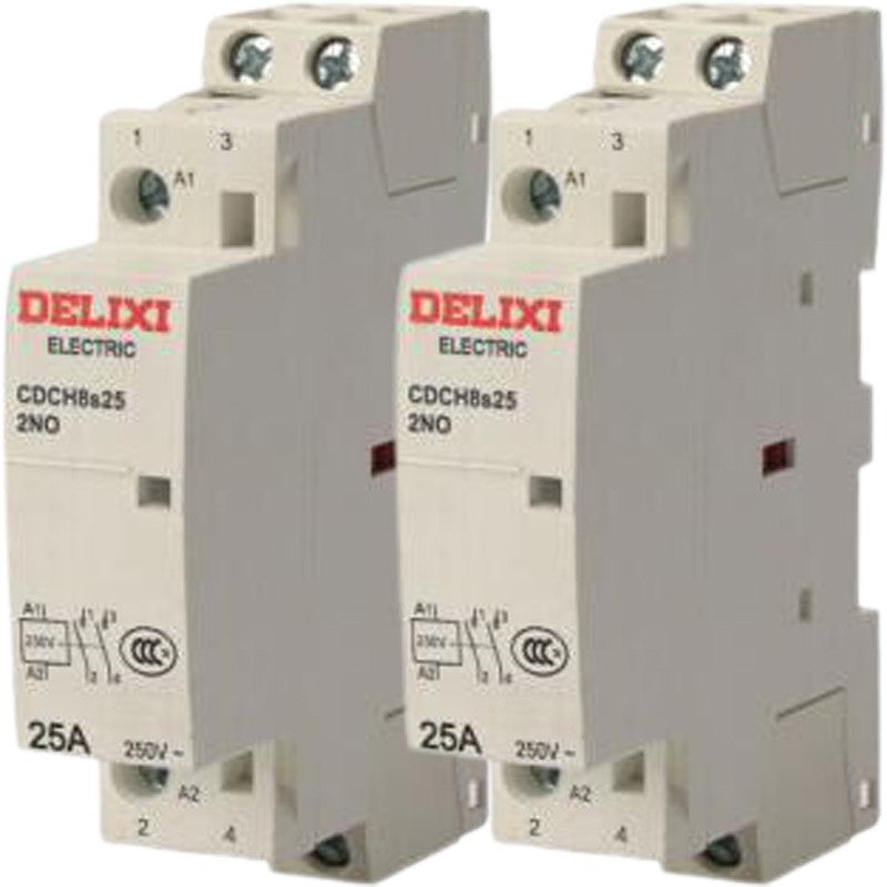 Контактор переменного тока DELIXI ELECTRIC CDCH8s25 25A 2P 2NO 220-240V/можно настроить