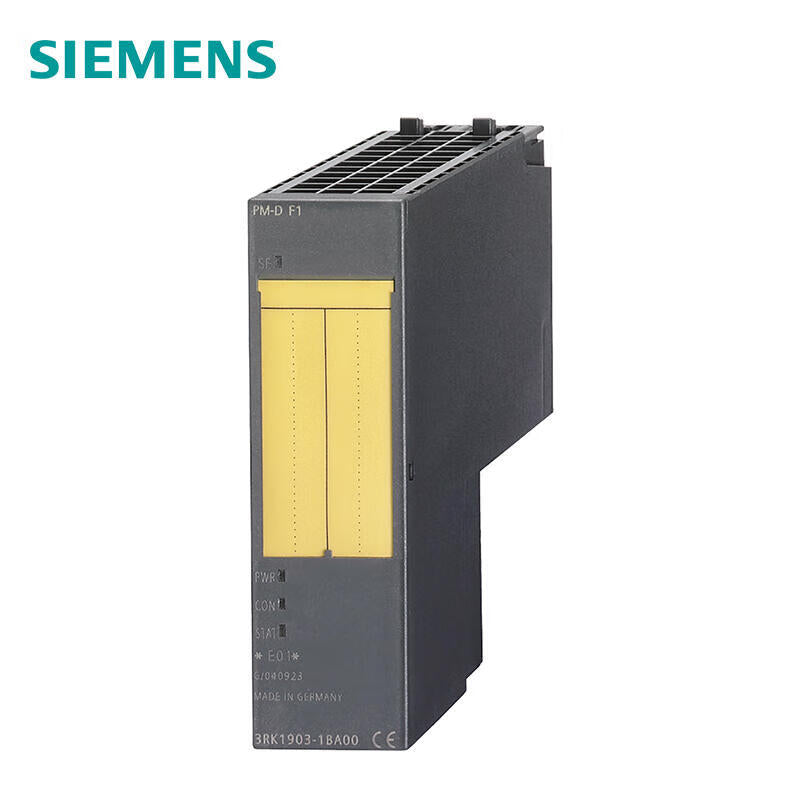 Siemens PM-DF1 for motor starter power module, fail-safe up to safety category 4EN954-1 for monitoring start emergency stop can be inserted into TM-PF30S47-B0-B130mm; 3RK19031BA00