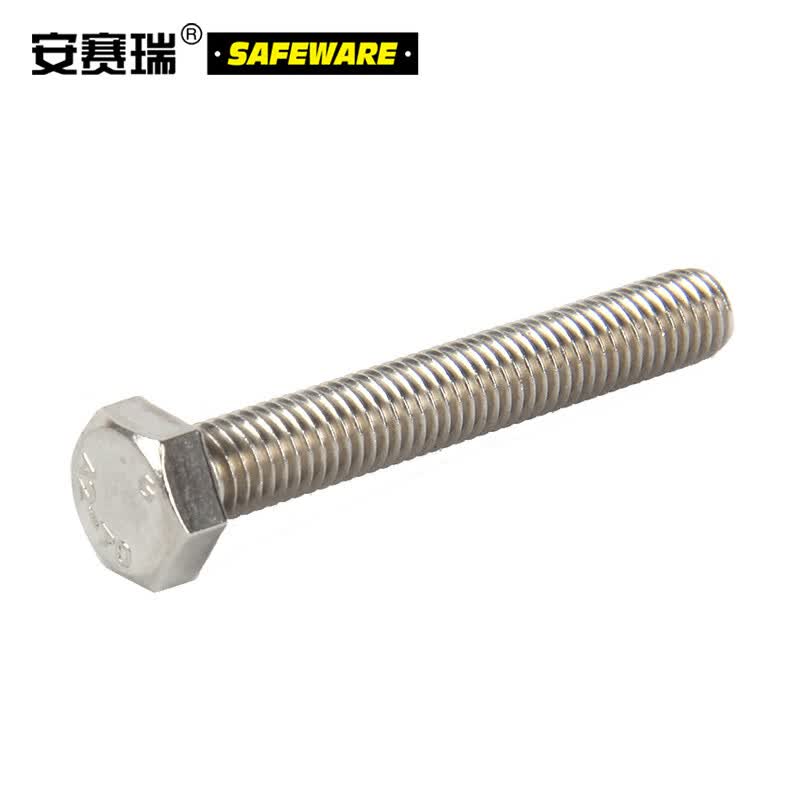 Anselek National Standard Stainless Steel Hex Head Screws, 304 Stainless Steel Hex Bolts, Fully Threaded Machine Screws (150 pieces per pack) M6*10mm 21752