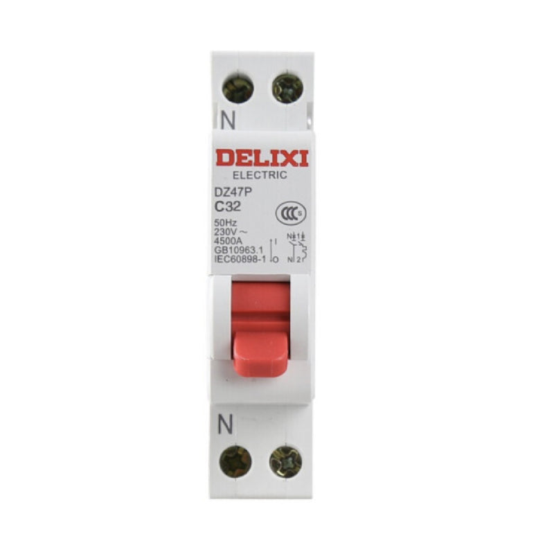DELIXI DZ47PLE Circuit Breaker Air Switch 1P+N 16A