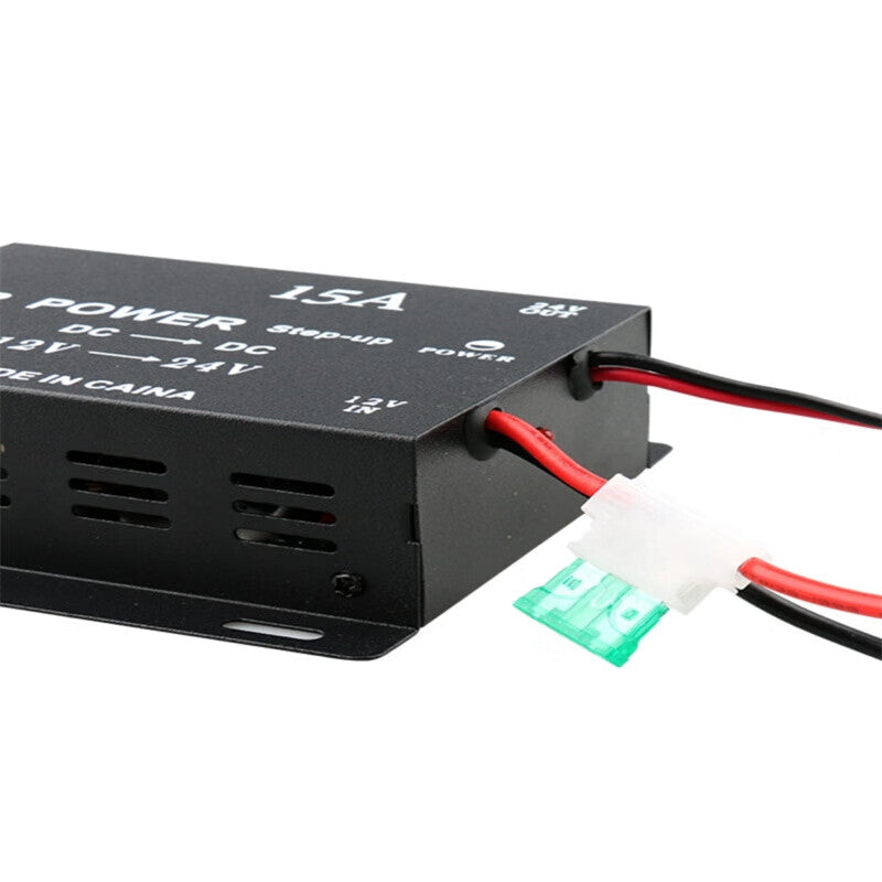 Ouhuayuan Car 12V to 24V High-Power Converter, Audio System Upgrade Transformer, Step-Up Converter, Inverter, 15A 360W Output